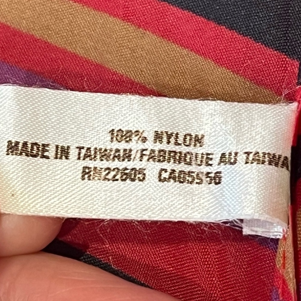 Vintage Yves Saint Laurent Umbrella Pink Purple Black Tan - Picture 8 of 16